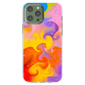 Picasee silikonový průhledný obal pro Apple iPhone 13 Pro Max - Bubbles