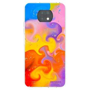 Picasee silikonový průhledný obal pro Xiaomi Redmi Note 9T - Bubbles