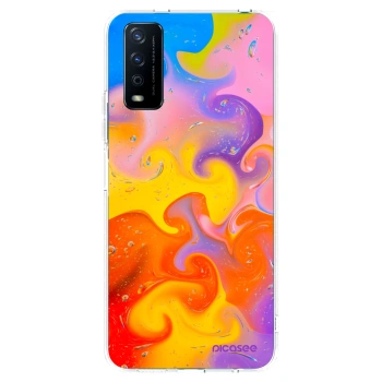 Picasee silikonový průhledný obal pro Vivo Y11s - Bubbles