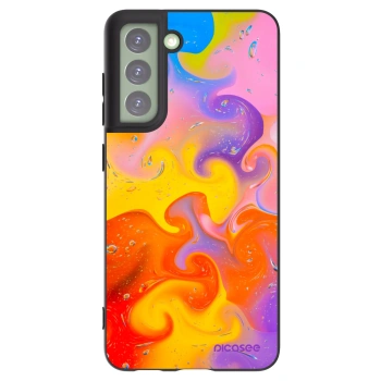 Picasee silikonový černý obal pro Samsung Galaxy S21 FE 5G - Bubbles