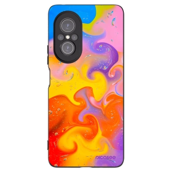 Picasee silikonový černý obal pro Huawei Nova 9 SE - Bubbles