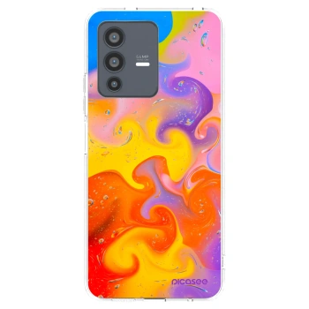 Picasee silikonový průhledný obal pro Vivo V23 5G - Bubbles