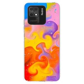Picasee silikonový průhledný obal pro Xiaomi Redmi 10C - Bubbles