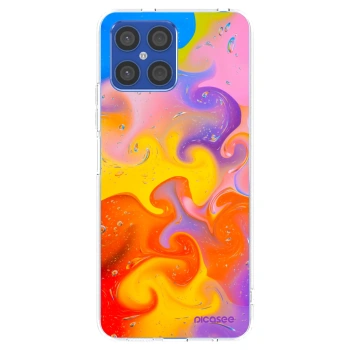Picasee silikonový průhledný obal pro Honor X8 4G - Bubbles