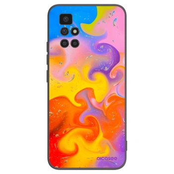 Picasee silikonový černý obal pro Xiaomi Redmi 10 (2022) - Bubbles