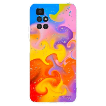 Picasee silikonový průhledný obal pro Xiaomi Redmi 10 (2022) - Bubbles