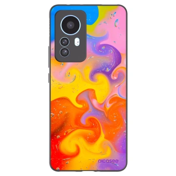 Picasee silikonový černý obal pro Xiaomi 12T Pro - Bubbles