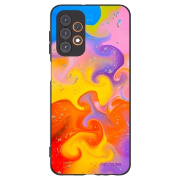 Picasee silikonový černý obal pro Samsung Galaxy A23 A236B 5G - Bubbles