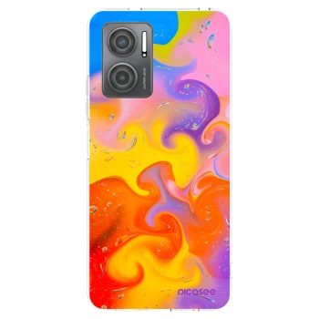 Picasee silikonový průhledný obal pro Xiaomi Redmi 10 5G - Bubbles