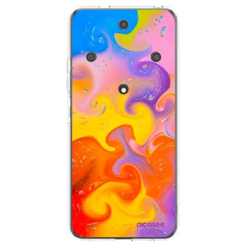 Picasee silikonový průhledný obal pro Honor Magic5 Lite 5G - Bubbles