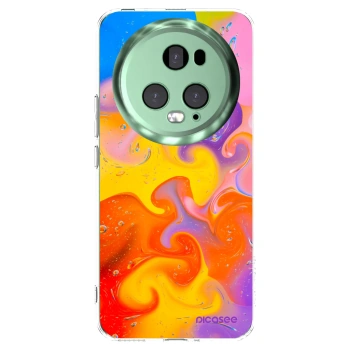 Picasee silikonový průhledný obal pro Honor Magic5 Pro - Bubbles