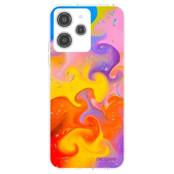Picasee silikonový průhledný obal pro Xiaomi Redmi 12 4G - Bubbles