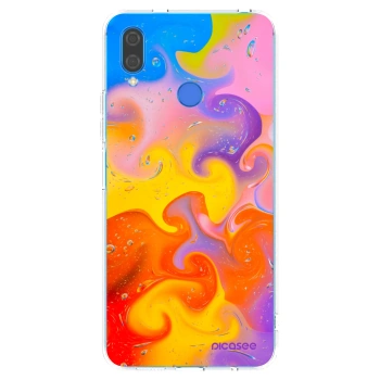 Picasee silikonový průhledný obal pro Huawei Nova 3i - Bubbles