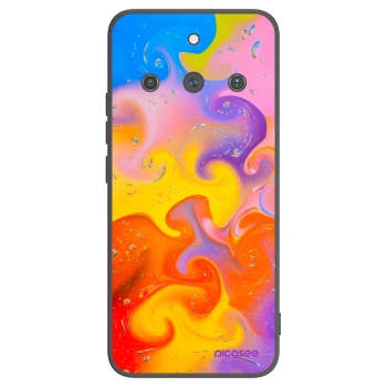 Picasee silikonový černý obal pro Realme 11 Pro+ - Bubbles