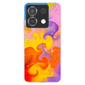 Picasee silikonový průhledný obal pro Xiaomi Poco X6 - Bubbles