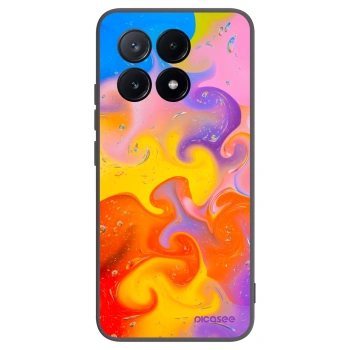 Picasee silikonový černý obal pro Xiaomi Poco X6 Pro - Bubbles