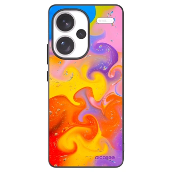 Picasee silikonový černý obal pro Xiaomi Redmi Note 13 Pro+ 5G - Bubbles