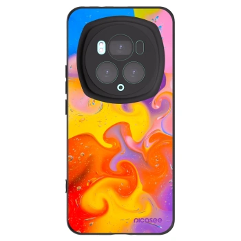 Picasee silikonový černý obal pro Honor Magic6 Pro - Bubbles