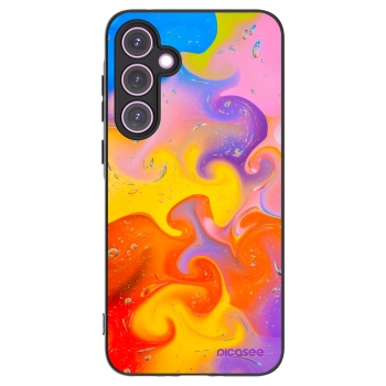Picasee silikonový černý obal pro Samsung Galaxy A35 5G A356B - Bubbles