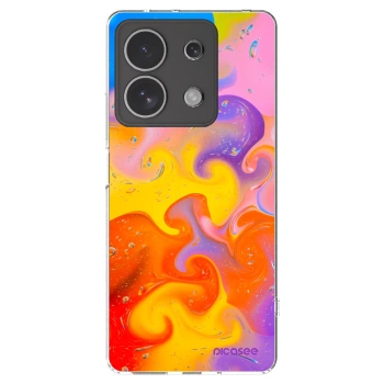 Picasee silikonový průhledný obal pro Xiaomi Redmi Note 13 4G - Bubbles