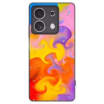 Picasee silikonový černý obal pro Xiaomi Redmi Note 13 4G - Bubbles