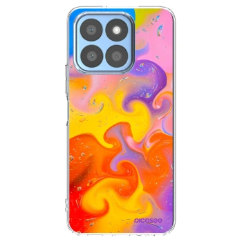 Picasee silikonový průhledný obal pro Honor X8b - Bubbles