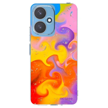 Picasee silikonový průhledný obal pro Xiaomi Redmi 13C 5G - Bubbles