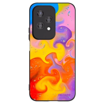 Picasee silikonový černý obal pro Honor 200 Lite - Bubbles