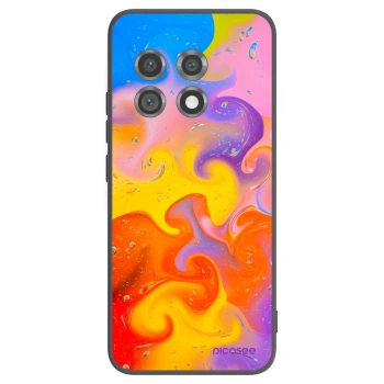 Picasee silikonový černý obal pro OnePlus 11 5G - Bubbles