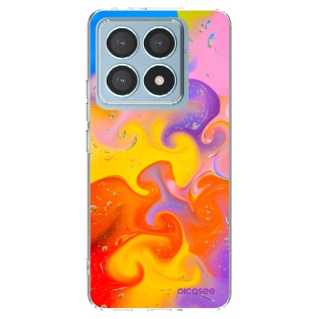Picasee silikonový průhledný obal pro Xiaomi 14T Pro - Bubbles