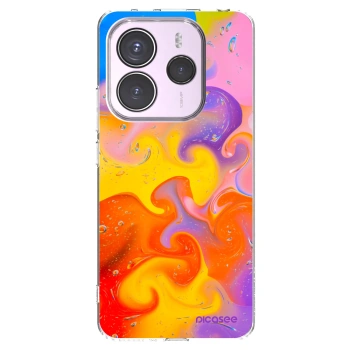 Picasee silikonový průhledný obal pro Xiaomi Redmi Note 14 5G - Bubbles