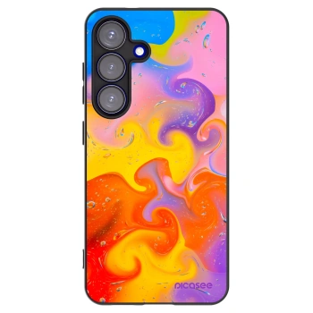 Picasee silikonový černý obal pro Samsung Galaxy S25 5G - Bubbles