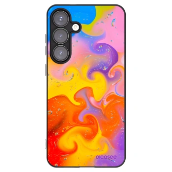 Picasee silikonový černý obal pro Samsung Galaxy S25+ 5G - Bubbles