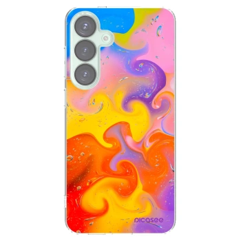 Picasee silikonový průhledný obal pro Samsung Galaxy S25+ 5G - Bubbles