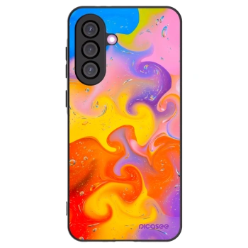 Picasee silikonový černý obal pro Samsung Galaxy A56 5G A566B - Bubbles