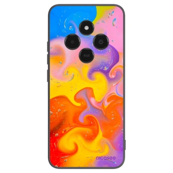 Picasee silikonový černý obal pro Xiaomi Poco C75 - Bubbles