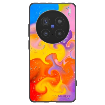 Picasee silikonový černý obal pro Vivo X200 Pro - Bubbles
