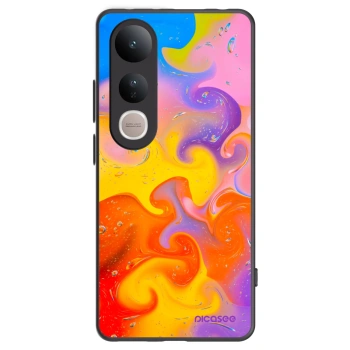 Picasee silikonový černý obal pro Vivo V50 Lite 5G - Bubbles