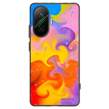 Picasee silikonový černý obal pro Xiaomi Poco F7 5G - Bubbles