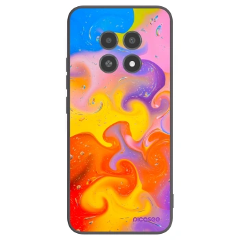 Picasee silikonový černý obal pro Realme 12X - Bubbles
