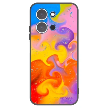 Picasee silikonový černý obal pro Xiaomi Redmi 15C 4G - Bubbles