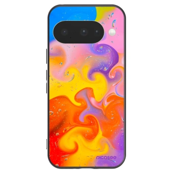 Picasee silikonový černý obal pro Google Pixel 10 - Bubbles