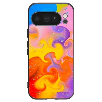 Picasee silikonový černý obal pro Google Pixel 10 Pro - Bubbles