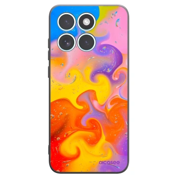 Picasee silikonový černý obal pro Motorola Edge 70 Fusion - Bubbles
