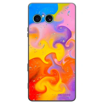 Picasee silikonový černý obal pro Sony Xperia 10 VII - Bubbles