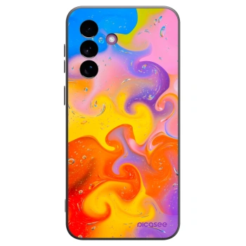 Picasee silikonový černý obal pro Samsung Galaxy A37 - Bubbles
