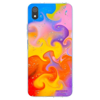 Picasee silikonový průhledný obal pro Xiaomi Redmi 7A - Bubbles