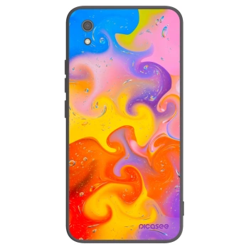 Picasee silikonový černý obal pro Xiaomi Redmi 7A - Bubbles