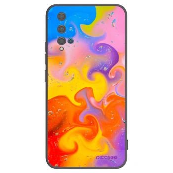 Picasee silikonový černý obal pro Huawei Nova 5T - Bubbles