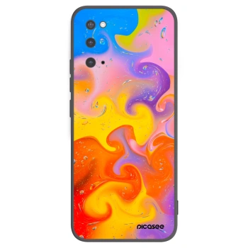 Picasee silikonový černý obal pro Samsung Galaxy S20 G980F - Bubbles